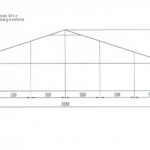 Giebelansicht Zelthalle 30m breit