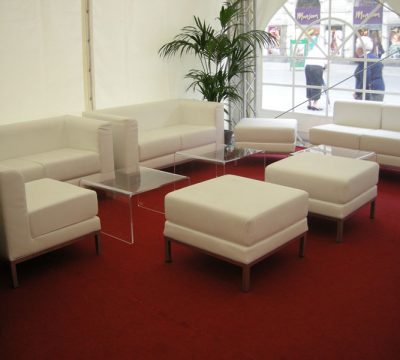 Sofagruppe aus Leder